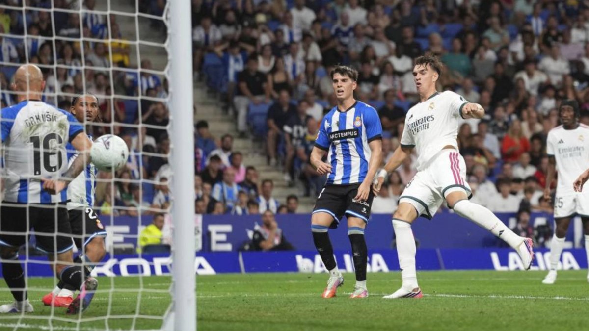 إسبي يحسم مباراة ريال مدريد أمام إسبانيول في الوقت بدل الضائع